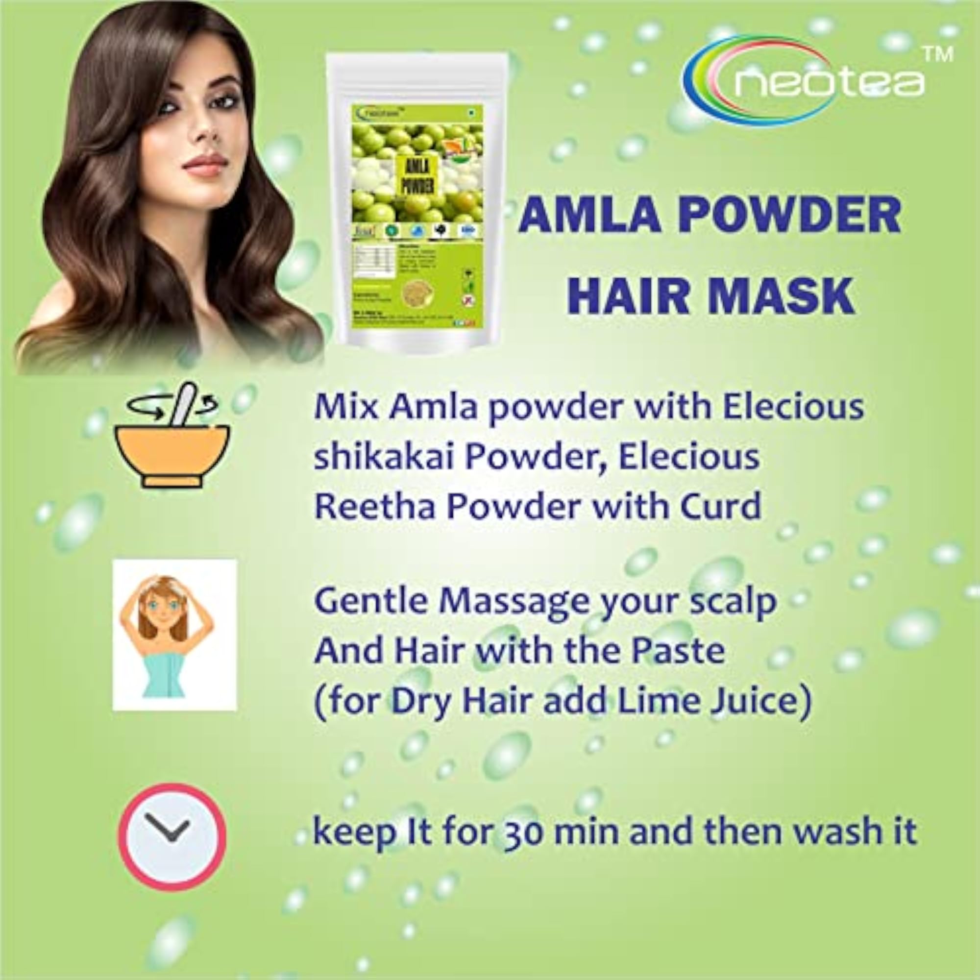 Pure Amla Powder, Organic, 200g